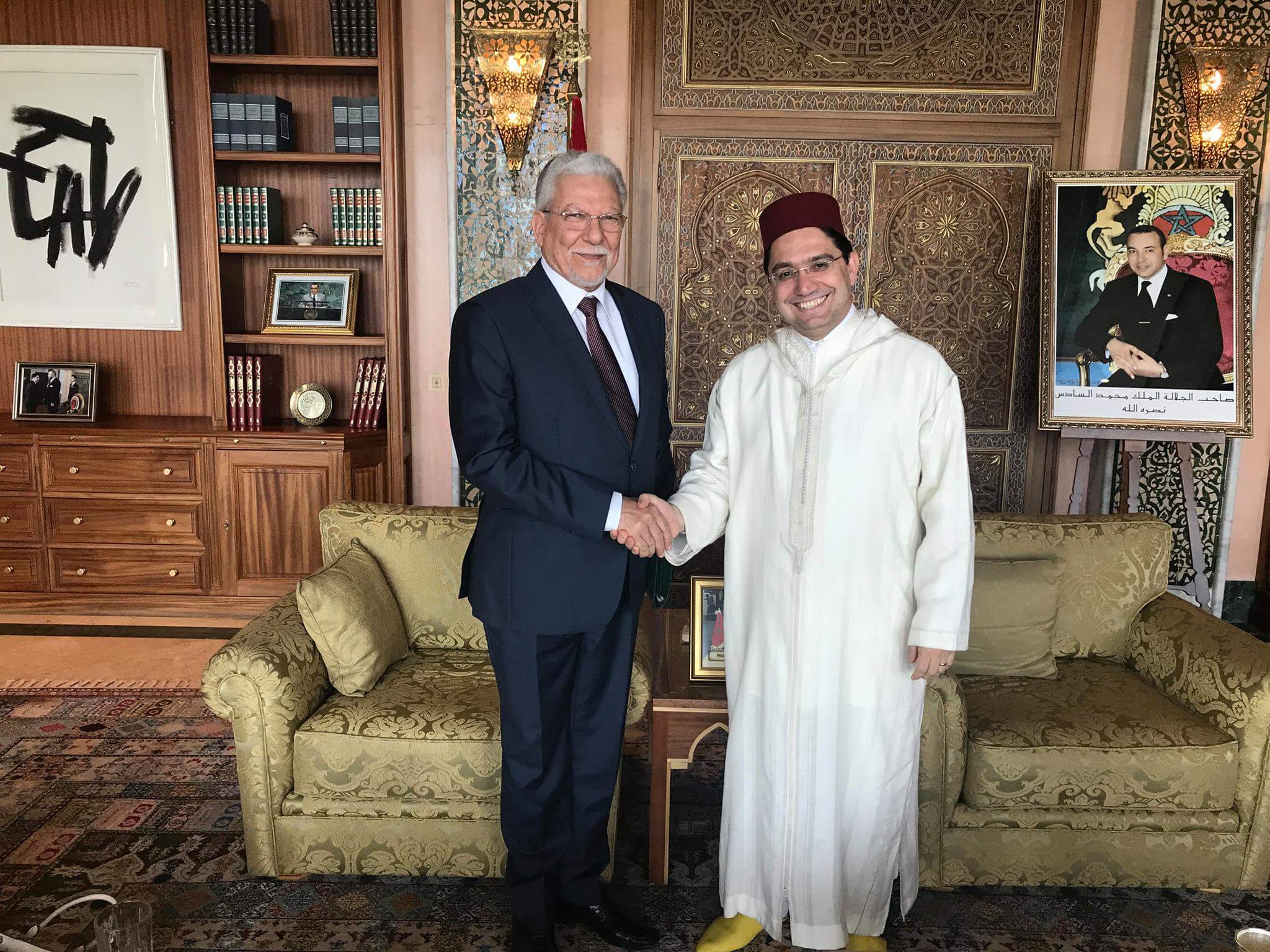 ناصر بوريطة يجري مباحثات مع الأمين العام لاتحاد المغرب العربي