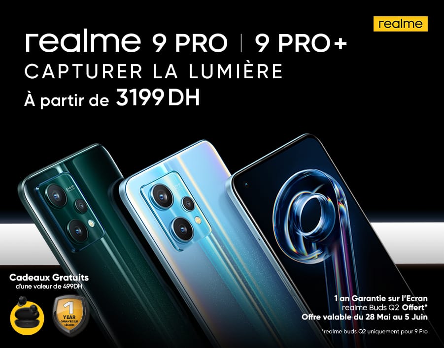 شركة realme تعلن عن إطلاق هاتفها الجديد realme 9 Pro + 5G