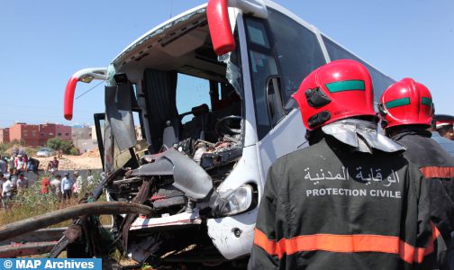 خريبكة.. مصرع 15 شخصا في حادث انقلاب حافلة للمسافرين على مستوى جماعة بولنوار