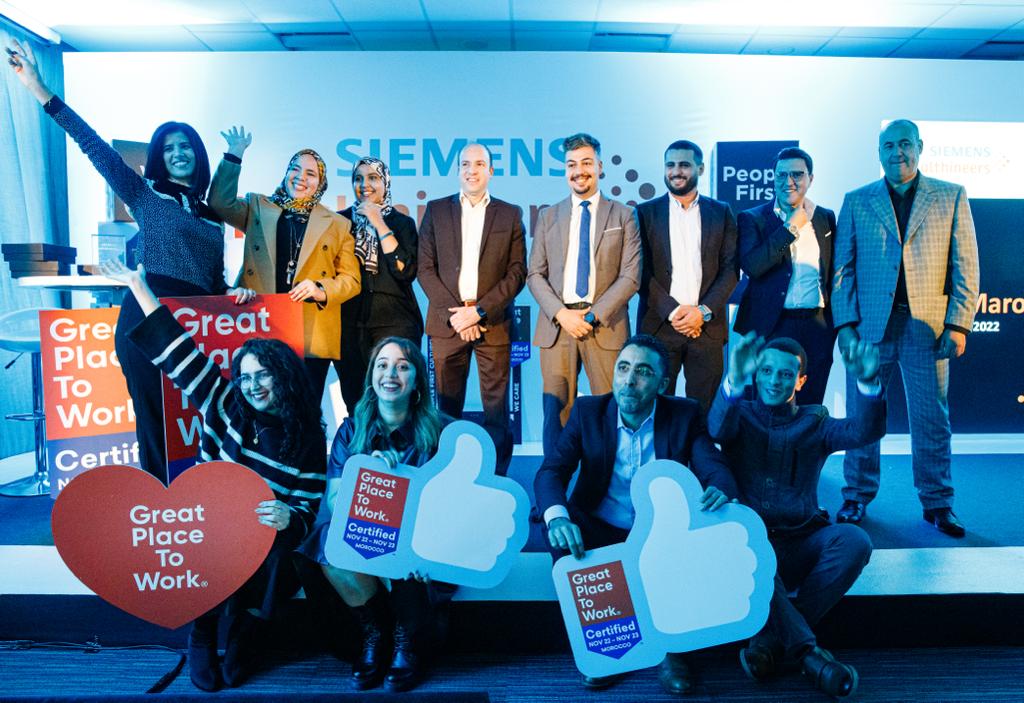شركة “سيمنس هيلثينيرز” (Siemens Healthineers) تحصل على شهادة “غريت بليس تو وورك” Great Place To Work (مكان رائع للشغل) بالمغرب 2022-2023
