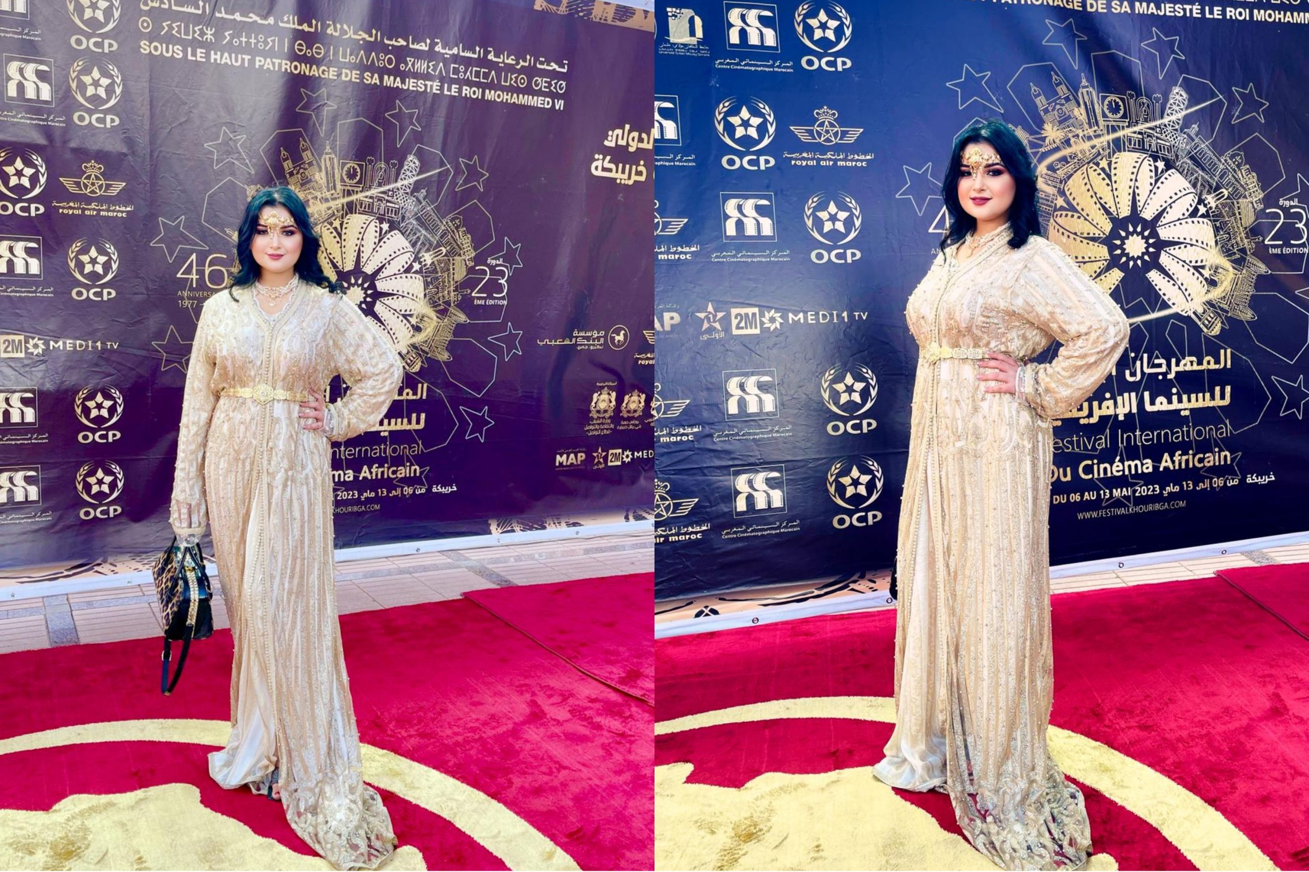 الفنانة فاطمة الزهراء رومان تتألق بالمهرجان الدولي للسينما الإفريقية بخريبكة