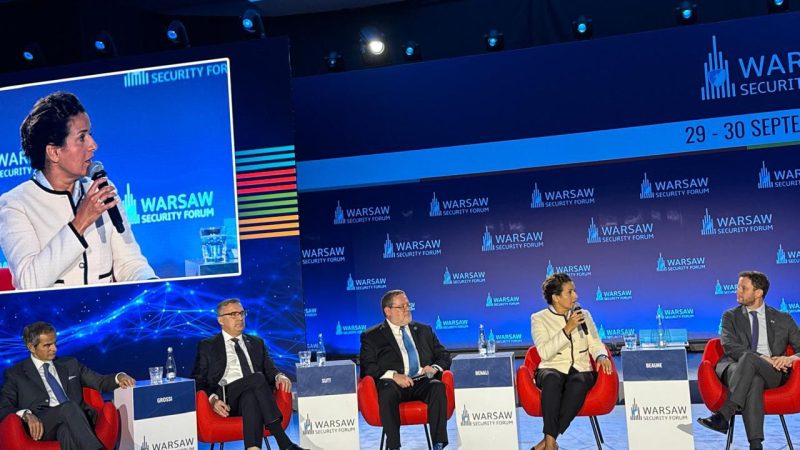 الوزيرة بنعلي تستعرض الرؤية الملكية للانتقال الطاقي في مؤتمر وارسو للأمن