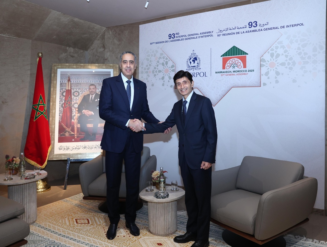 حموشي يستقبل بمراكش رئيس جهاز الشرطة التابع لهيئة الأمم المتحدة ووكيل الأمين العام لشؤون سيادة القانون