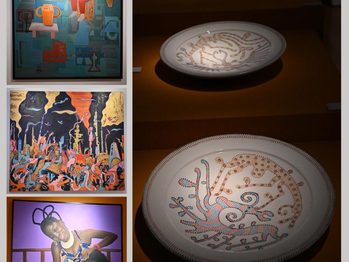 رواق اﻟﺒﻨﻚ اﻟﺸﻌﺒﻲ ﻳﻨﻈﻢ اﻟﻤﻌﺮض اﻟﻔﻨﻲ  « أرﺑﻊ أﺻﻮات، أرض واﺣﺪة »