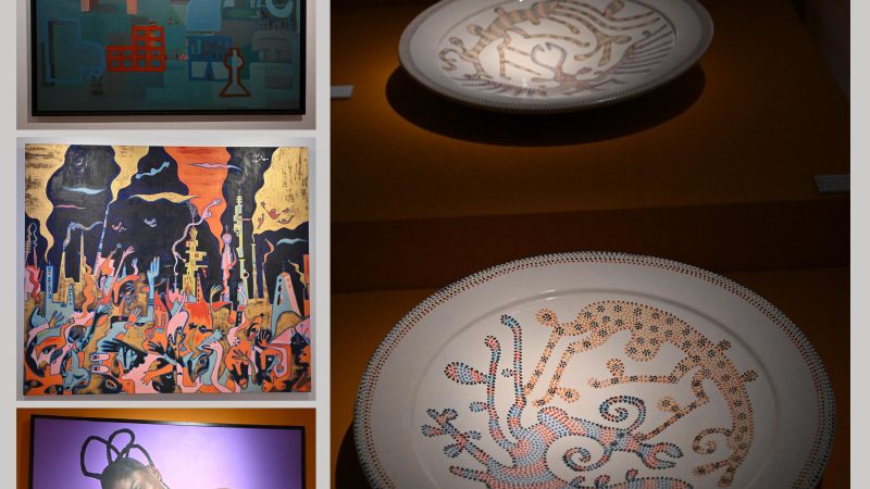 رواق اﻟﺒﻨﻚ اﻟﺸﻌﺒﻲ ﻳﻨﻈﻢ اﻟﻤﻌﺮض اﻟﻔﻨﻲ  « أرﺑﻊ أﺻﻮات، أرض واﺣﺪة »