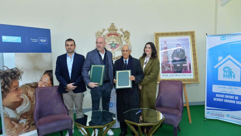 علامة جروهي تُجهز منزلاً عائلياً بقرية الأطفال SOS دار بوعزة