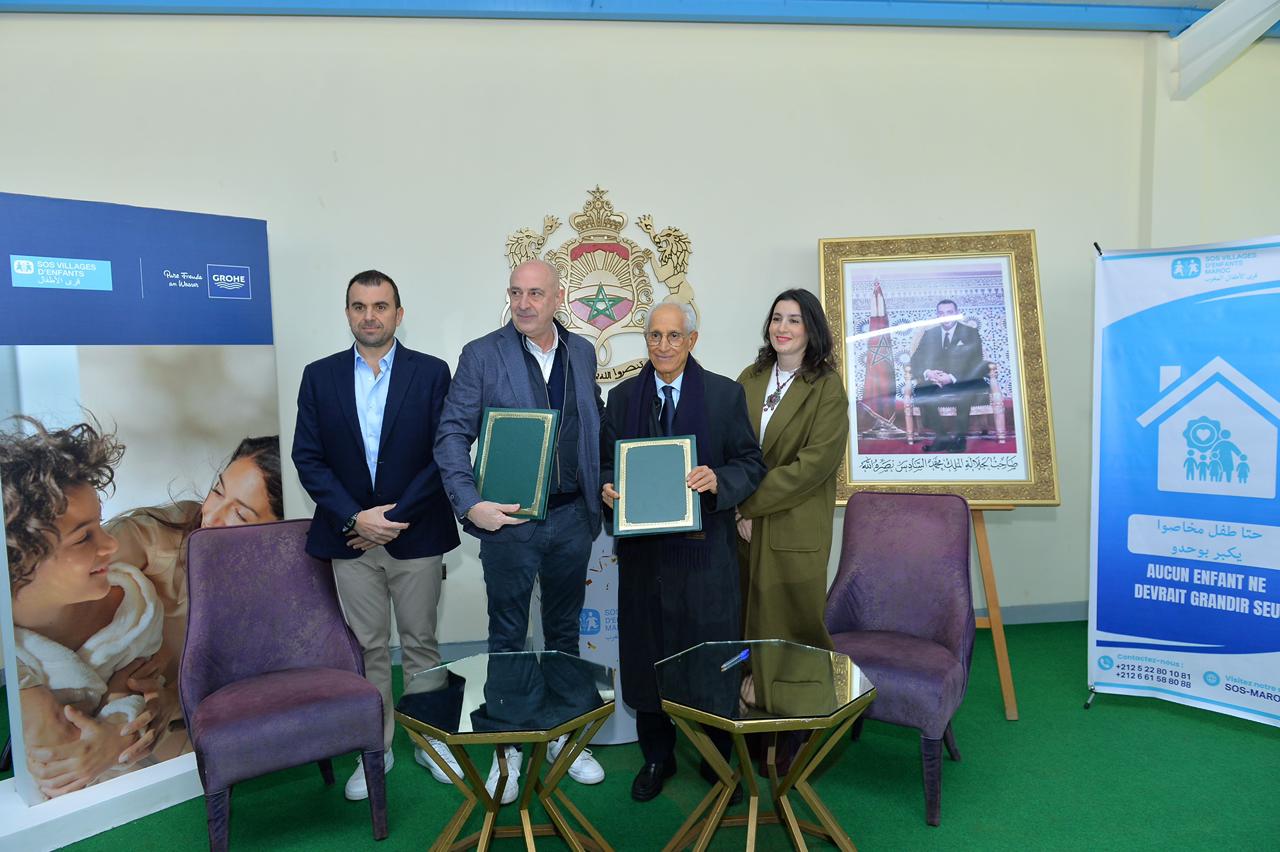 علامة جروهي تُجهز منزلاً عائلياً بقرية الأطفال SOS دار بوعزة