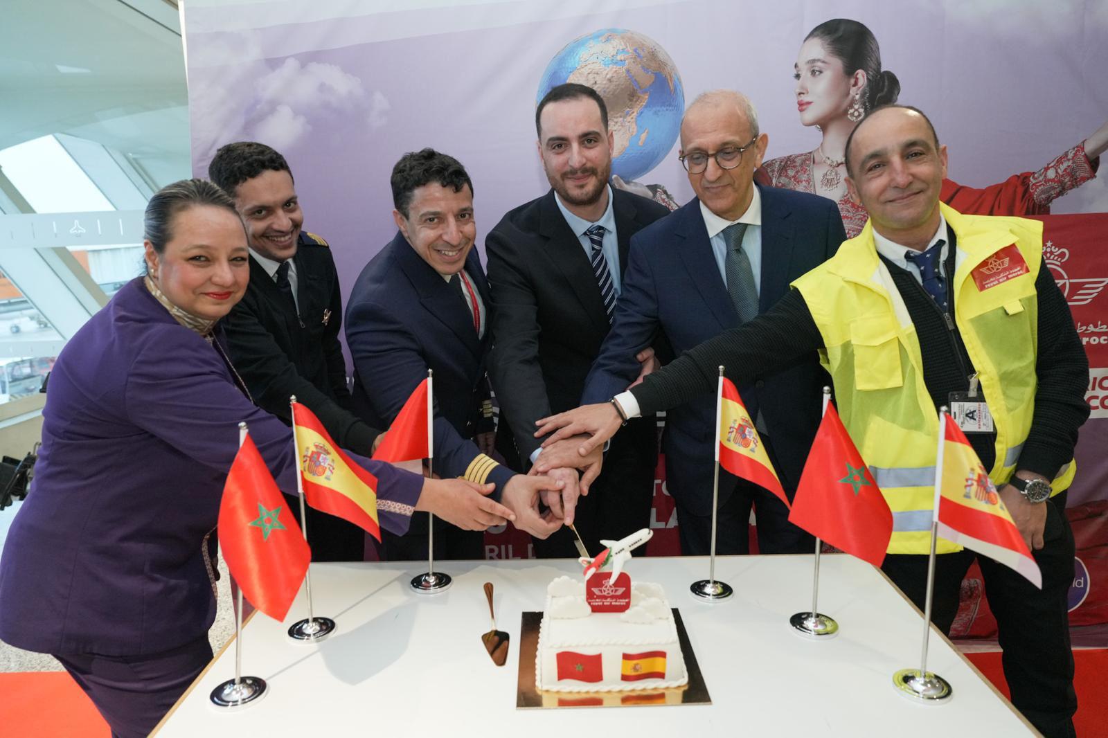 الخطوط الملكية المغربية تدشن خط الدار البيضاء – بلباو بحضور القنصل العام للمملكة المغربية في بلباو