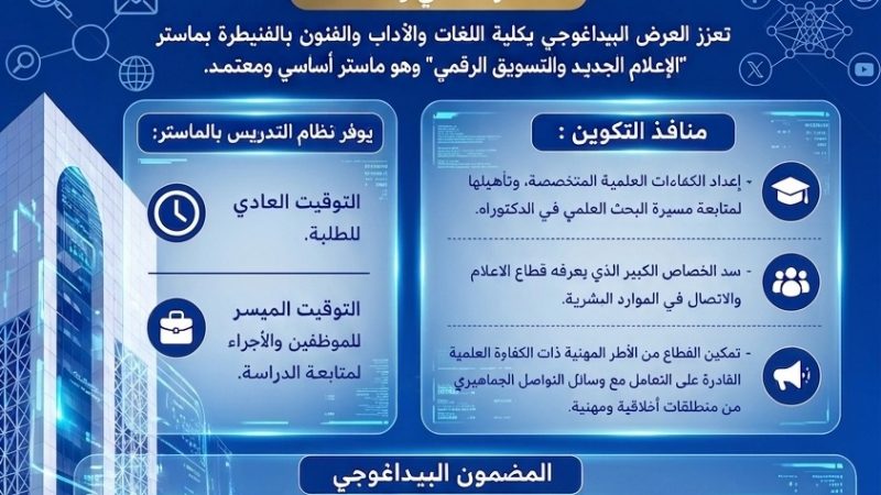 جامعة ابن طفيل تواصل الريادة وطنيا.. إطلاق ماستر الإعلام الجديد والتسويق الرقمي خطوة ذكية لمواكبة التحول الرقمي
