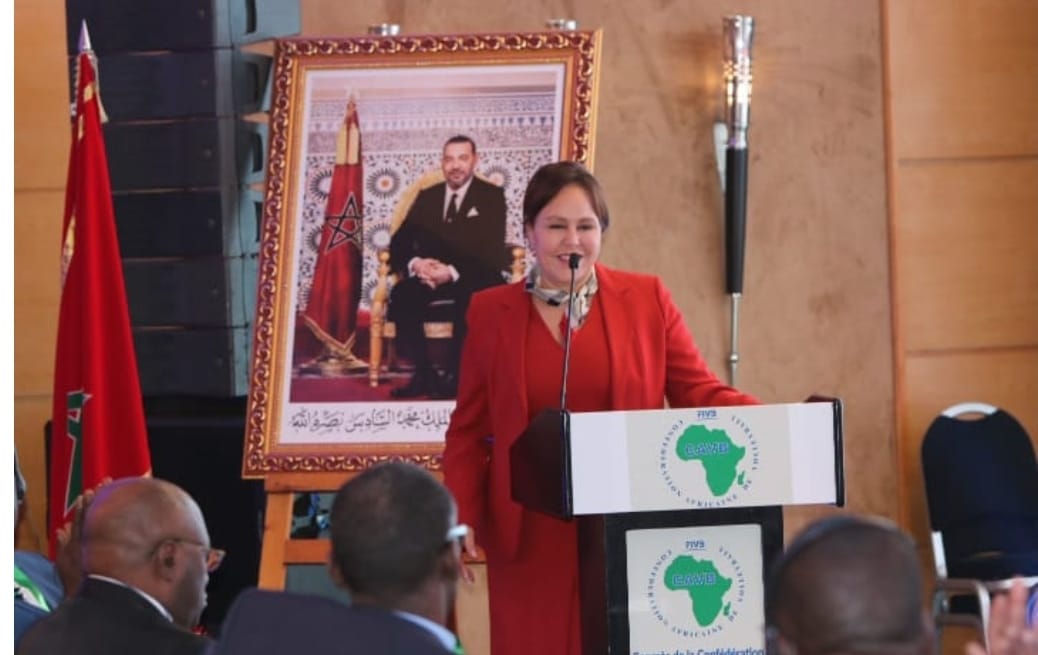 بشرى حجيج رئيسة الاتحاد الأفريقي للكرة الطائرة: دعم جلالة الملك محمد السادس للرياضة المغربية نموذج ملهم.. ونريد لأفريقيا صوتًا أقوى على الساحة العالمية