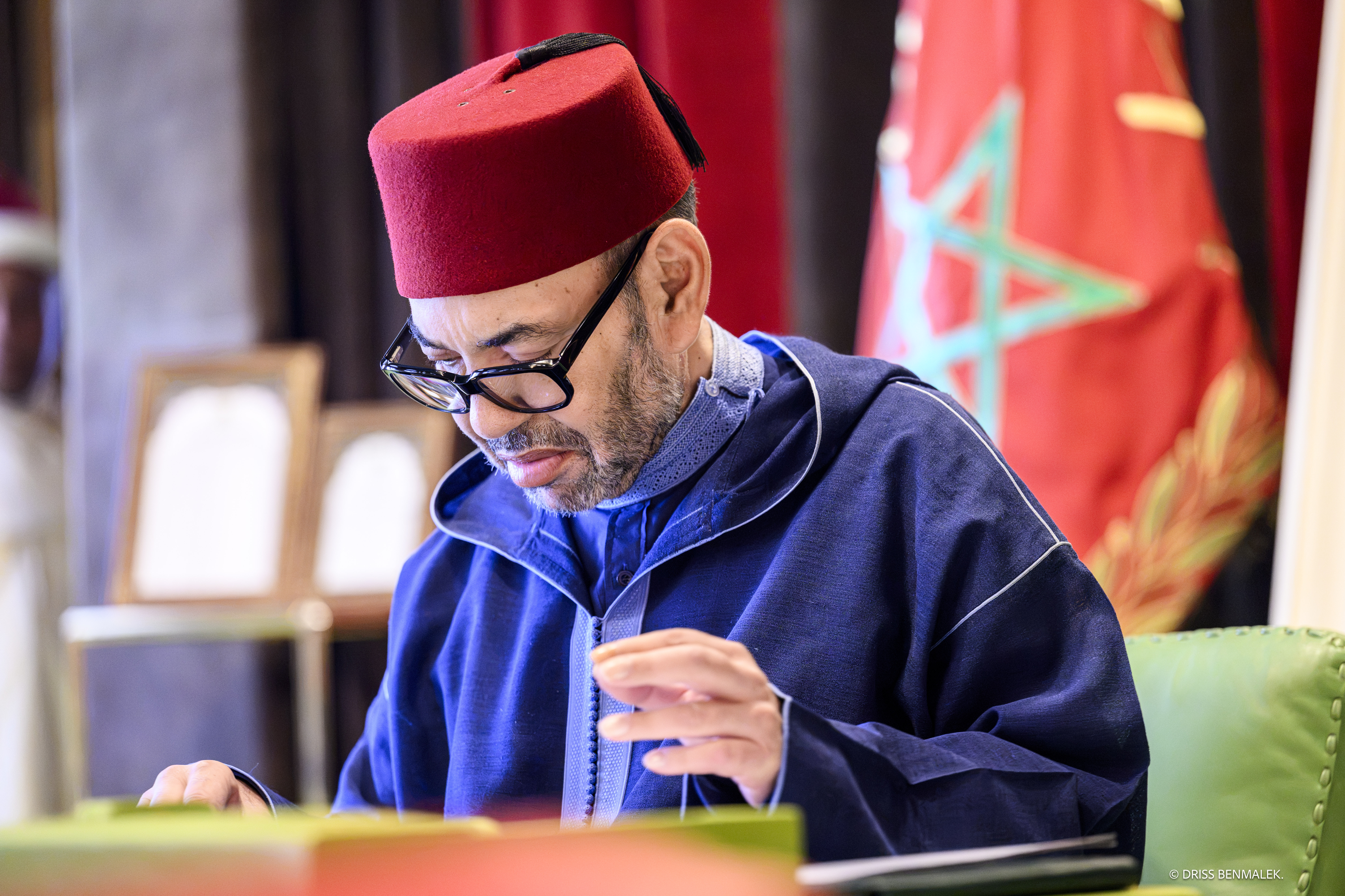 الرباط: جلالة الملك محمد السادس يترأس جلسة عمل خصصت لتقدم الأشغال بالمركب المينائي والصناعي الناظور غرب المتوسط